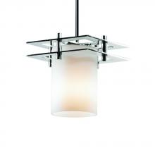  FSN-8165-10-OPAL-CROM-BKCD-LED1-700 - Metropolis 1-Light Small LED Pendant (2 Flat Bars)