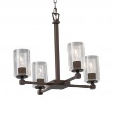  FSN-8420-10-SEED-DBRZ-LED4-2800 - Tetra 4-Light LED Chandelier