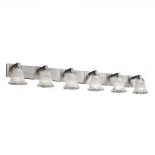 Justice Design Group GLA-8926-20-LACE-MBLK - Modular 6-Light Bath Bar