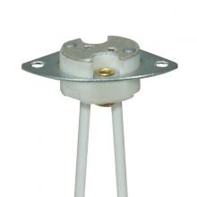  80/1813 - Halogen Socket w/Metal Plate & 2 Mounting Holes GX5.3 Base