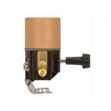  80/2034 - Turn Knob Socket With Paper Liner; 2-1/2" Height; 3 Terminal (2 Circuit) Turn Knob; 1/8 IP;