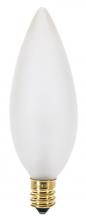 Satco Products Inc. A3687 - 60 Watt B10 Incandescent; Frost; 2500 Average rated hours; 642 Lumens; Candelabra base; 130 Volt