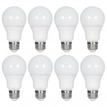  S11461 - 9 Watt A19 LED; 5000K; Non-Dimmable; E26; 80 CRI; 8-pack