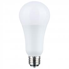  S11515 - 5/14/20 Wattage Selectable A21 LED; 3-Way Lamp; White Finish; 2700K CCT; Medium Double Contact Base;