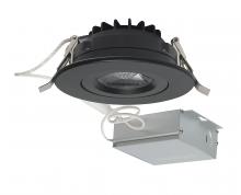  S11619 - 12 watt LED Direct Wire Downlight; Gimbaled; 4 inch; 3000K; 120 volt; Dimmable; Round; Remote