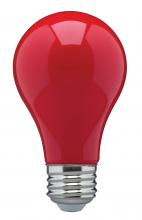  S14984 - 8 Watt A19 LED; Ceramic Red; Medium base; 360 deg. Beam Angle; 120 Volt