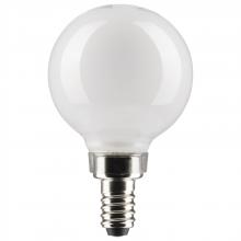  S21876 - 4.5 Watt G16.5 LED; White; Candelabra Base; 5000K; 120 Volt; 2-Card