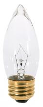 Satco Products Inc. S3232 - 40 Watt B11 Incandescent; Clear; 1500 Average rated hours; 370 Lumens; Medium base; 120 Volt