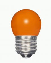  S9164 - 1.2 Watt LED; S11; Ceramic Orange; Medium base; 120 Volt; Carded