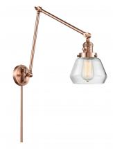 Innovations Lighting 238-AC-G172 - Fulton - 1 Light - 8 inch - Antique Copper - Swing Arm