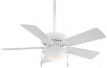 Minka-Aire F563L-SP-WH - 44&#34; CEILING FAN W/ LED LIGHT KIT