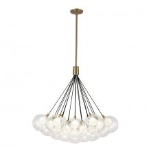  CH3128-BG - Bolla 28-in Brushed Gold LED Chandelier