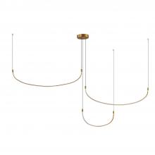  MP89370-BG - Talis 70-in Brushed Gold LED Multi Pendant