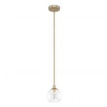  19504 - Hunter Xidane Alturas Gold with Clear Glass 1 Light Pendant Ceiling Light Fixture