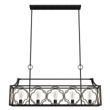  19231 - Hunter Stone Creek French Oak and Rustic Iron 5 Light Chandelier Ceiling Light Fixture