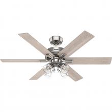  52901 - Hunter 52 in Fonthill ENERGY STAR® HunterExpress Brushed Nickel Ceiling Fan w/LED Light Kit