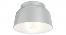  19022 - Hunter Cranbrook Dove Grey 1 Light Flush Mount Ceiling Light Fixture