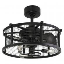  F0102 - Humboldt 21-in. Ceiling Fan Black