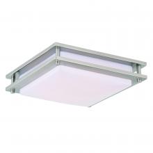  C0152 - Horizon 12-in LED Flush Mount Ceiling Light Satin Nickel