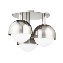  1203-PN - 3 LIGHT SEMI FLUSH