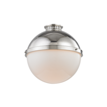  4015-PN - 1 LIGHT LARGE FLUSH MOUNT