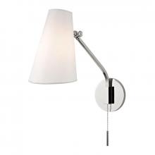  6341-PN - 1 LIGHT SWING ARM WALL SCONCE