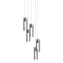  131124-SKT-LONG-10-ZM0065 - Exos Glass 5-Light Pendant