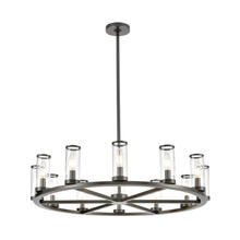  CH309012UBCG - Revolve Clear Glass/Urban Bronze 12 Lights Chandeliers