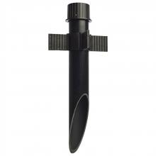  60/681 - 2 Inch Diameter Mounting Post; PVC; Matte Black