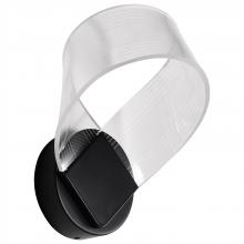  62/2037 - Barnett; 10 Inch LED Wall Sconce; Matte Black; Silk Screened Acrylic Lens