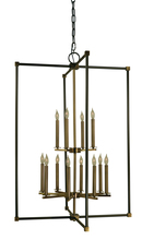  4610 BN/PN - 4-Light Brushed Nickel/Polished Nickel Lexington Chandelier