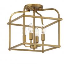  M60061NB - 4-Light Ceiling Light in Natural Brass