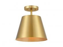  M60076NB - 1-Light Ceiling Light in Natural Brass