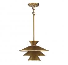  M70096NB - 1-Light Pendant in Natural Brass