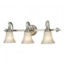 ELK Home 11201/3 - Lincoln Square 3-Light Vanity Sconce in Polished Nickel with Clear Crystal