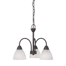  190005763 - Thomas - Tia 17.75'' Wide 3-Light Chandelier - Painted Bronze