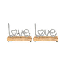  201370/S2 - Love Table Decor (Set of 2)