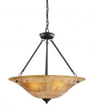  66342-4 - Restoration 4 Light Pendant in Aged Bronze