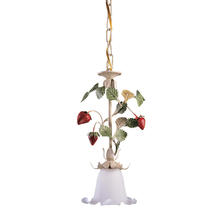  66402 - 1-Light Hanging Pendant with Flowers