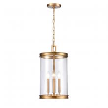  69755/3 - Mendoza 10.25'' Wide 3-Light Pendant - Brushed Gold