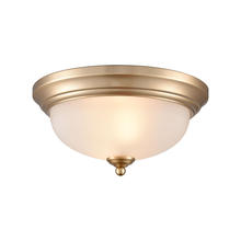  7002FM/50 - Thomas - Basics 11'' Wide 2-Light Flush Mount - Satin Gold