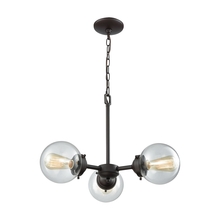  CN129321 - Thomas - Beckett 22'' Wide 3-Light Chandelier - Oil Rubbed Bronze