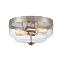  CN320232 - Thomas - Calistoga 13'' Wide 2-Light Flush Mount - Brushed Nickel