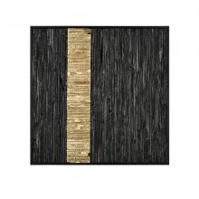  H0036-9736 - Stripe Wood Dimensional Wall Art - Black