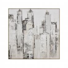  S0056-10628 - Urban Mist Abstract Framed Wall Art