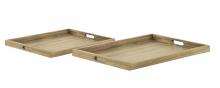  S0805-7447/S2 - Akin Tray - Set of 2 Natural