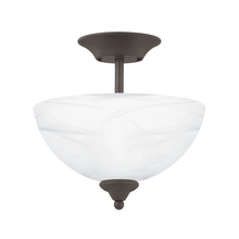  SL861463 - Thomas - Tahoe 11.75'' Wide 2-Light Semi Flush Mount - Brown